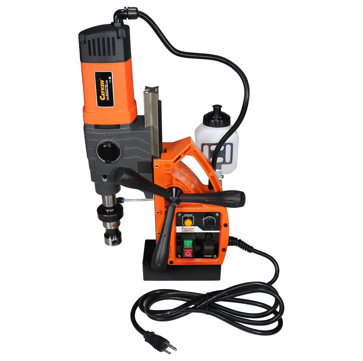 Cayken KCY-48-2WDO 1.8in. Magnetic Drill Press with 1700W Variable Speed Motor MT2 to Weldon Shank 3260 LBS Magnetic Force CAYKEN