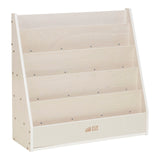 ECR4Kids Streamline Single-Sided Book Display with Storage, Classroom Bookshelf, White Wash ECR4Kids