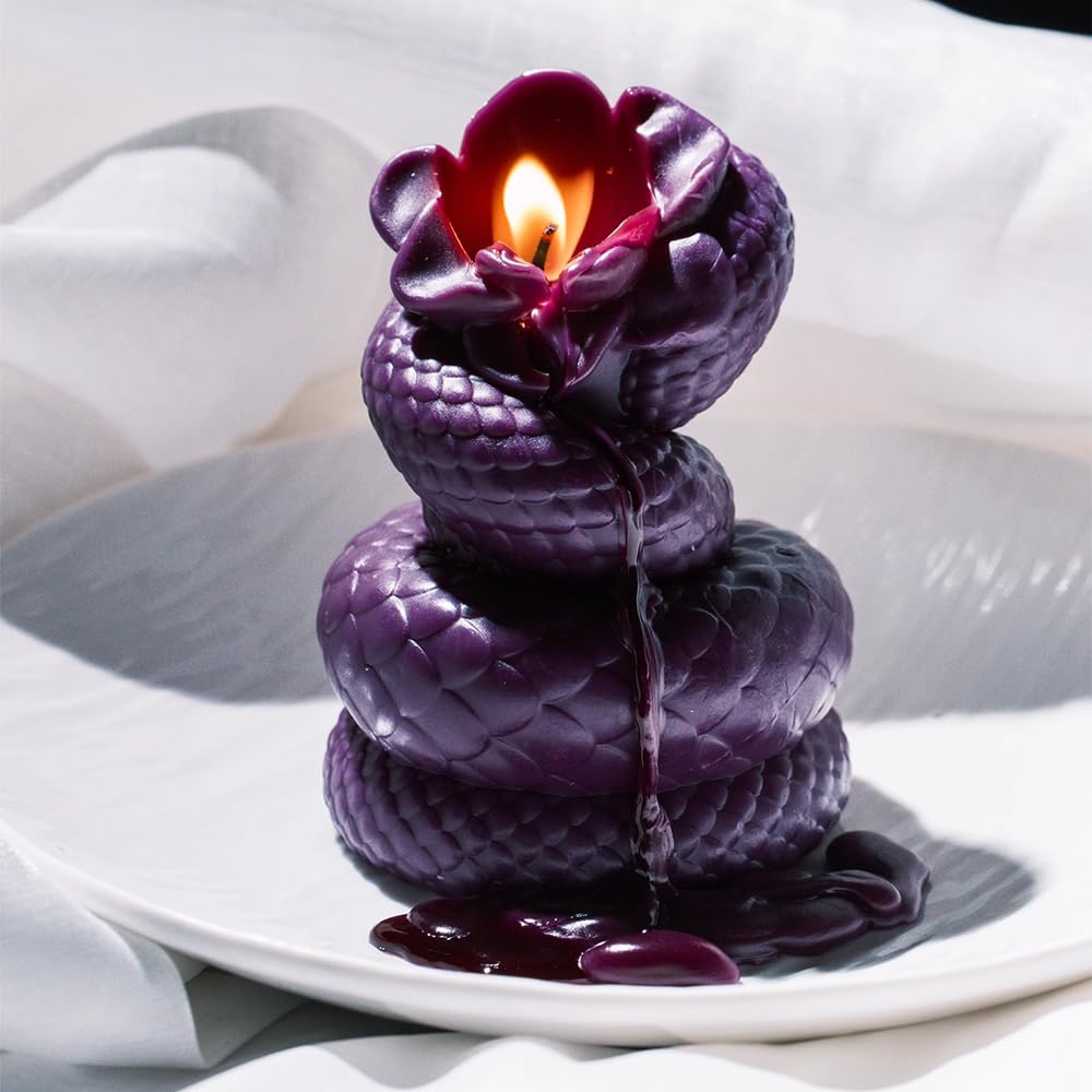 Candle Mold 3D Snake Winding Shape Silicone Resin Mold for Aromatherapy Candles Homemade Wax,Festive Decorative Candle molds,Resin DIY Mold lomitech