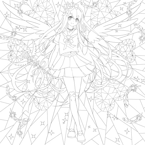 Manga Mania Coloring Book: Over 100 Cute Characters to Color – Manga and Anime Coloring Book for Adults and Kids WoodArtSupply
