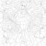 Manga Mania Coloring Book: Over 100 Cute Characters to Color – Manga and Anime Coloring Book for Adults and Kids WoodArtSupply