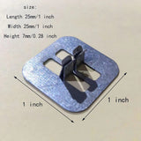 PXBBZDQ Wood Candle Wick Base Clips for Candle Making DIY | Sustainer Tabs Fit Most Wooden Wicks | Longer Burn Time & Less Wasted Wax(50pcs) PXBBZDQ