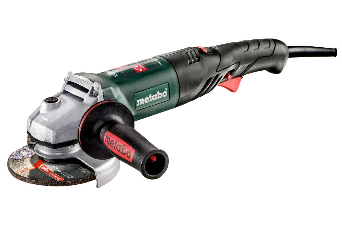 Metabo - WEV 1500-125 RT - 5" Variable Speed Angle Grinder - 3, 500-11, 000 Rpm - 13.2A W/Lock-On, RAT Tail (601243420 1500-125 RT), Performance Grinders, 4.5"/5" - WoodArtSupply