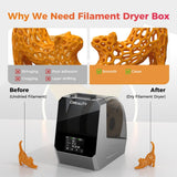 Creality Space PI Filament Dryer, 3D Printer Filament Dryer Box with 360° Heating, Upgraded Filament Dehydrator Storage Box Support Nylon ABS PETG PLA TPU 1.75/2.85mm (Space PI Plus) Creality