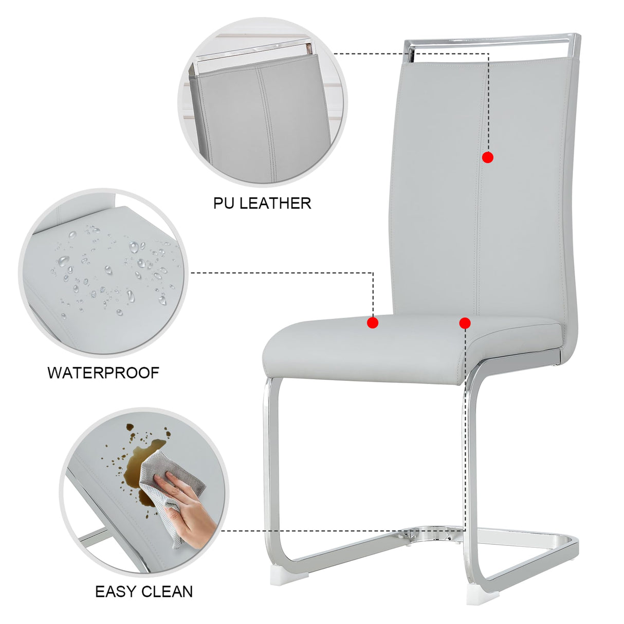 11 Piece Dining Table Set, 79" Marble Dining Table Set for 10, Marble Pattern MDF Dining Table Top and Base, 10 PU Leather Dining Chairs with Chrome Plated Metal Legs for Kitchen Dining Room. gopop