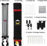 CROWN SHADES 10x10 Pop Up Canopy - Beach Tent with One Push Setup - Easy Outdoor Sun Shade for Events, Parties, Camping - Gazebo with STO-N-Go Cover Bag, Silver Coated Top, White CROWN SHADES