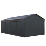 GREEN PARTY 12 x 20 ft Metal Carport Removable Sidewalls（Not Include Carport） GREEN PARTY