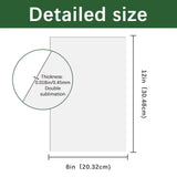 10 Pcs Sublimation Metal Photo Blanks 8"X12" X0.45mm Aluminum Photo Sign Blank Photo Metal Wall sublimation Poster Frame Blanks GEKIXUTP