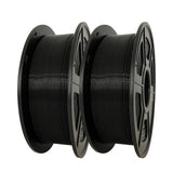 2KG PC Filament Bundle 1.75mm, Polycarbonate Filament,Tough and Heat Resistant 95C, PC Black 2 Spools*1kg(2.2lbs) WELLSHOW