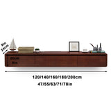 Floating tv stand，Wall Mounted TV Cabinet,Entertainment Center Wall Mounted Media Console，With two drawers and a semi-open storage space， Floating Shelves With Door，For Storage Hutch Under TV(Brown,63 HPIRFYE