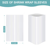 8x12 Inch Sublimation Shrink Wrap Sleeves, 60 Pcs White Sublimation Shrink Wrap for Tumblers, Mugs, Cups and More rebucas