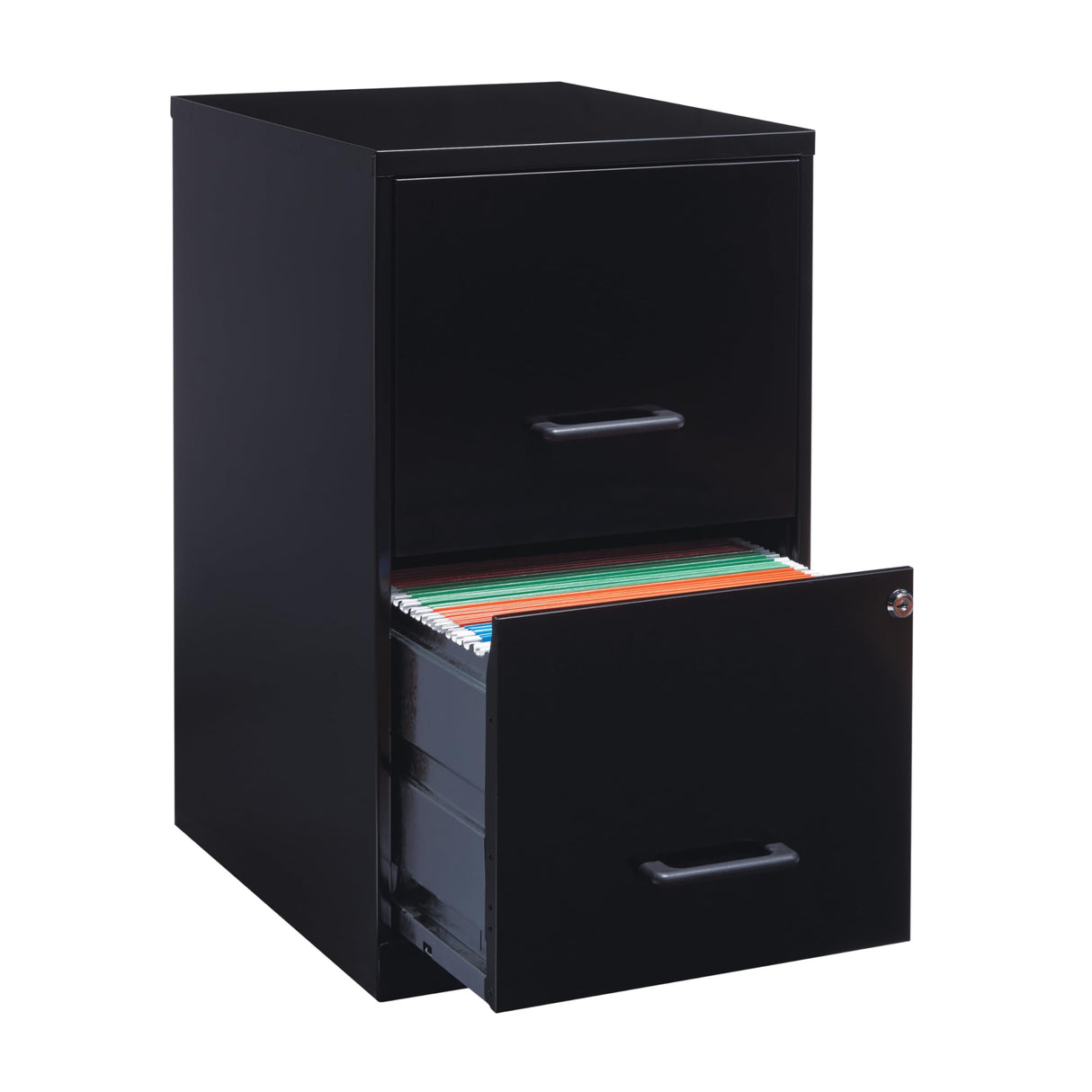 Lorell 14341 18 Deep 2-Drawer File Cabinet, Black Lorell