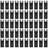 50 Pcs Oscillating Tool Blades, Professional Universal Oscillating Saw Blades, Wood, Quick Release Durable Multi Tool Blades Fit All Models HYSHIER