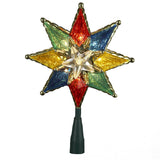 Kurt Adler 10-Light 8-Point Star Christmas Treetop, 8-Inch, Multi-Colored Kurt S. Adler