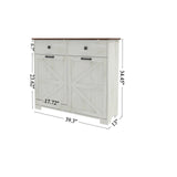 HOLISUN Double Tilt Out Trash Cabinet Kitchen Trash Bin Cabinet, 2x13 Gallons, Farmhouse Recycling Trash Can Cabinet with Hidden Drawers, Pet Proof Garbage Can for Kitchen, Living Room, White HOLISUN