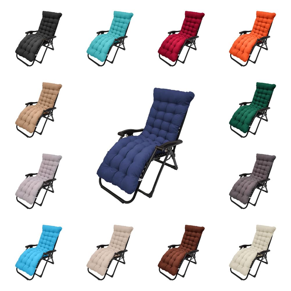 Patio Chaise Lounger Cushion,61in Lounge Chair Recliners Chair Cushions,Thicker Padded Chaise Lounger Swing Bench Cushion for Outdoor Indoor Home Office (Wine Red) Pasrdqoyp