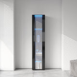 SSLine 67" LED 4-Tier Modern Bookshelf with Adjustable Shelves and Storage Cabinet SSLine