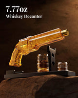 Gun Whiskey Decanter Sets for Men, Kollea Liquor Decanter Set with Glass, Unique Valentine Birthday Gift Idea for Men Dad, Cool Anniversary Stuff Gift for Him Husband, Dispenser for Bar Drinking Party Kollea
