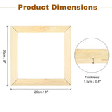 uxcell DIY Canvas Stretcher Bars, 8 x 8 Inch Canvas Frame Wooden Frames Kit Sturdy Stretcher Frames for Oil Paintings Prints Posters uxcell