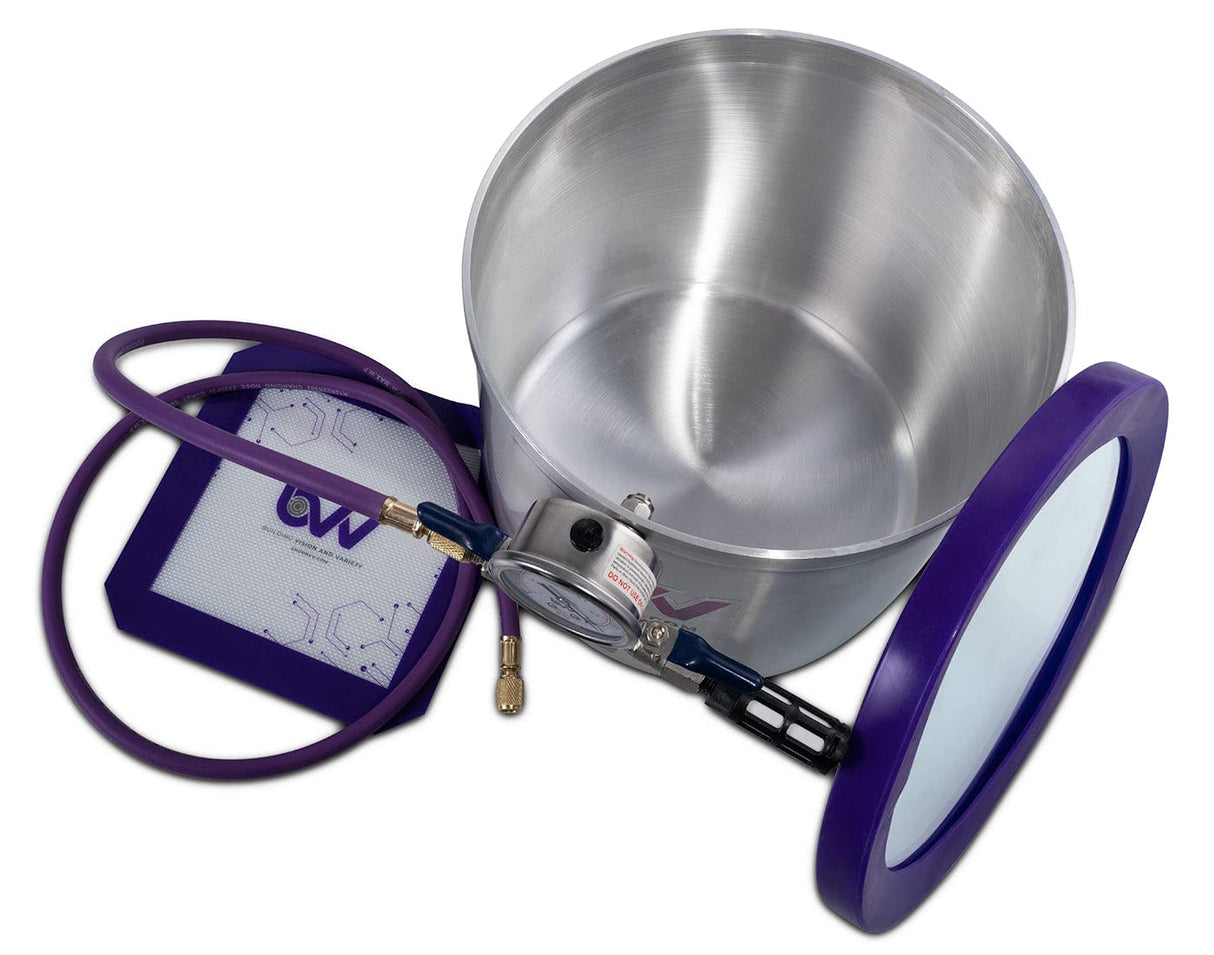 BVV 3 Gallon Aluminum Vacuum Chamber with Glass Lid BEST VALUE VACS
