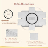 BuilderButler Rotating Puzzle Board for 1500 Pieces with 6 Sliding Drawers and Cover – 360° Lazy Susan Spinning, 26"x35" Portable Plastic Puzzle Table, Christmas Gift for Mom Jigsaw Puzzle Enthusiasts BuilderButler