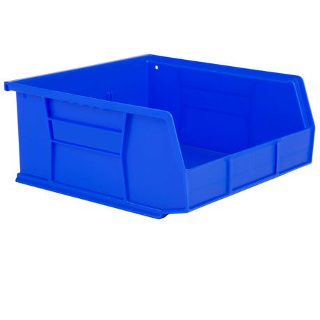 Hudson Exchange 11" x 11" x 5" Plastic Stackable Storage Bin and Hanging Container (Blue, 1 Pack) HE HUDSON EXCHANGE