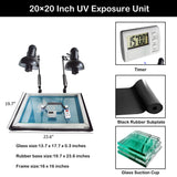 HayWHNKN 4 Color 1 Station Micro-Adjust Screen Printing Machine Kit Silk Screen Printing Press for T-Shirt with UV Exposure Unit Kit Washout Tank HayWHNKN