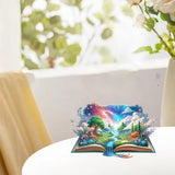 DIY Diamond Desktop Decoration Waterfall Magic Book, Crystal Diamond Art Painting Desktop Decorations Single Side, Diamond Decoration Suitable For Adult Beginners Home Office Decoration Crafts Gifts hospitian