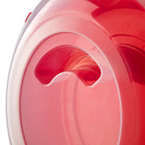 Sterilite Clear Lid Stackable Nesting Storage Christmas Holiday Wreath Box with Handle, Feet, and Latches for Up to 24 inch Wreaths, Red (4 Pack) Sterilite