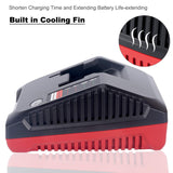 Lasica 18V 3.0A Fast Battery Charger PCXMVC Replacement for Porter-Cable 18-Volt PC18B NiCd, NiMh & Lithium Cordless Tool Battery Packs PC18BL PC18BLEX Compatible with Porter Cable 18V Charger PCMVC Lasica