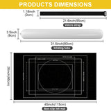 Ainiv Jigsaw Puzzle Mat Roll Up 1500 Pieces, 46" x 26" Portable Felt Puzzles Board with Travel Storage Bag, Jigsaw Saver Pad Keeper for Adults Teens, Black Ainiv