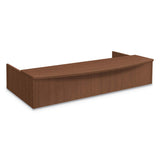 HON Foundation Reception Station with Bow Front, 72" X 36" X 14.25", Shaker Cherry HON