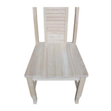 International Concepts Seaside, Set of 2 Chair, Unfinished IC International Concepts