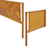 Bme Vivian Rustic Golden Brown Headboard - Solid Acacia Wood, Scandinavian Design, Easy Assembly, King Size Bme
