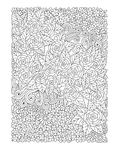 Creative Haven Entangled Gardens Coloring Book; Color, Frame And Create Your Own Floral Wall Art Decorations! (Adult Coloring Books: Flowers & Plants) Dover Publications