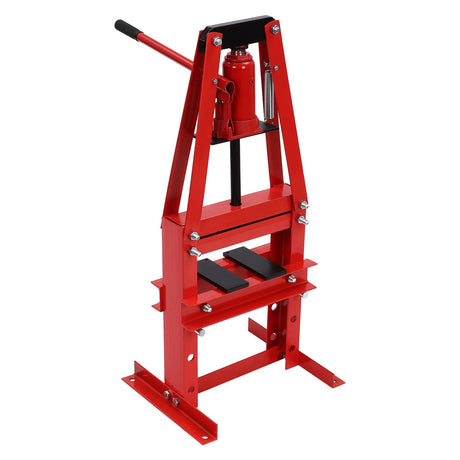 Hydraulic Power Units, 6-Ton Benchtop Hydraulic A-Frame Shop Press with Press Plates, Hydraulic 6 Ton Garage Floor Adjustable Shop Press with Plates, Hydraulic Press, Red, Hydraulic Shop Press SHZICMY