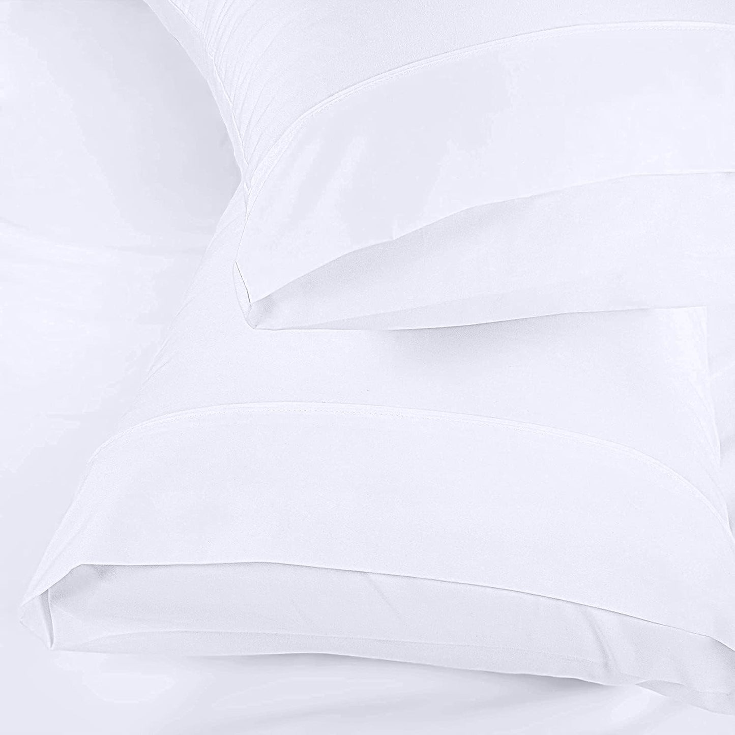 Utopia Bedding Queen Pillow Cases - Pack of 12 - Envelope Closure - Soft Brushed Microfiber Fabric - Shrinkage and Fade Resistant Pillow Covers Queen Size 20 X 30 Inches (Queen, White)