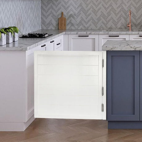Cafe Door Swinging Door, Modern Style Swing Door with Hinges, Pine Wood Saloon Swinging Door, White Interior Partition Door for Shop Entrance Partition, Kitchen, Bar Pub, Coffee Shop (Size : W80cmxH9 NYZAL