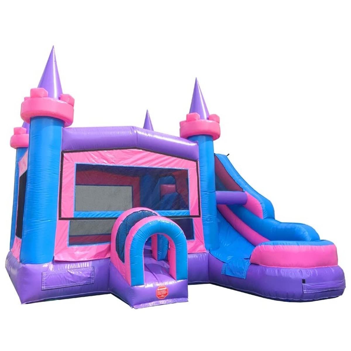 TentandTable Inflatable Bounce House Water Slide for Kids 5-12 Large, Commercial Grade Bouncy Castle for Adults, Jump House, Includes Electric Air Blower, 19' L x 18.5' W x 16' H, Pink Modular TentandTable