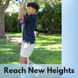 Slackers 8 ft Multi-Color Climbing Rope - Best Outdoor Ninja Warrior Training Equipment for Kids - A Great Addition to Your Backyard Ninjaline Obstacle Course Slackers