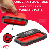 Mighty Red Ant Tool Roll - Tool Bags | Roll Up Tool Bag | Tool Bag Organizer | Tool Roll Up Bag W/5 Large Pouches | Tool Roll Bag for Men | Rolling Tool Bag | Gifts for Dad | Heavy Duty Tool Bag Mighty Red Ant