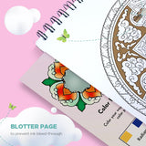 ColorIt Mandalas Volume VII Spiral Bound Adult Coloring Book with 50 Mandala Patterns for Relaxation and Stress Relief - Includes Perforated Pages, Thick Paper, Hardback Covers, and Blotter Page ColorIt