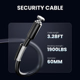 Grimtron Portable Pistol Safe – Electronic Lock Box & Key Access, Silent Mode, Compact Car Gun Safe for Handgun, Small Single Safe for Travel, Office, Dorm Use Grimtron