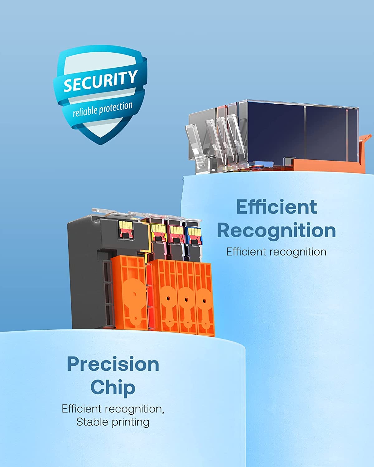 OSIR 902XL Compatible for 902 XL Ink Cartridge Combo Pack High Yield Replacement Work for Officejet Pro 6978 6960 6962 6968 6954 6958 6950 6951 6970 Printers (Black, Cyan, Magenta, Yellow, 4 Pack) OSIR