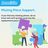 4-Pack Puzzles for Kids Ages 6-8 8-10 Year Old - Lions Horses Owls Dolphins, Large Piece Puzzles for Seniors, 100 Pieces Jigsaw Puzzles for Kids Ages 4-6, Learning Educational Toys for Boys and Girls Jeacirio