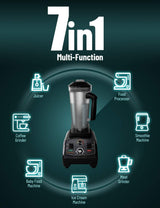 WantJoin Professional Blender, Countertop Blender,Blender for kitchen Max 1800W High Power Home and Commercial Blender with Timer, Smoothie Maker 2200ml for Crushing Ice, Frozen Dessert, Soup,fish WantJoin