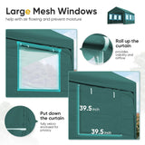 ADVANCE OUTDOOR 10x20 ft Heavy Duty Carport with Removable Window Sidewalls and Doors, Adjustable Height Car Canopy Garage Party Tent Boat Shelter with Reinforced Poles, Green ADVANCE OUTDOOR