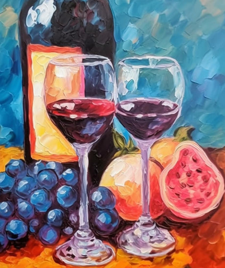 5D DIY Diamond Art Painting Kits for Adults Live, Love, Eat Grapes Wine Cheese Food Picture（1） Gems Painting Art Craft for Home Wall Decor 11.7 x 15.8 Inch/30x40cm Generic