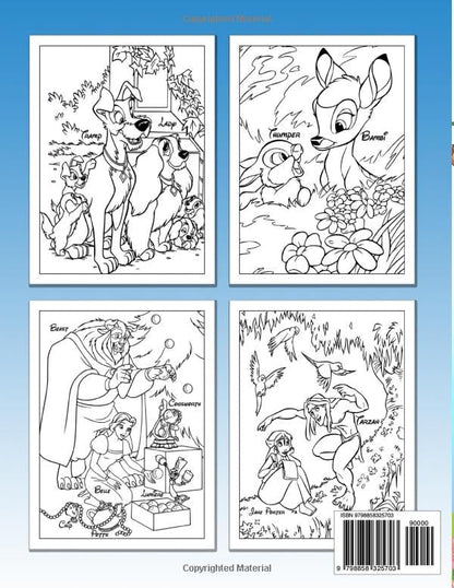 111 Characters Coloring Book For Kids: All your favorite characters in one book