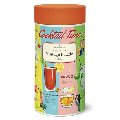 Cavallini 1000 Piece Puzzle, Cocktails Cavallini